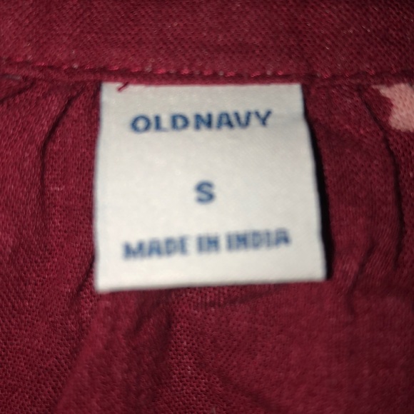 Old Navy NWT floral print button down top - Picture 5 of 8